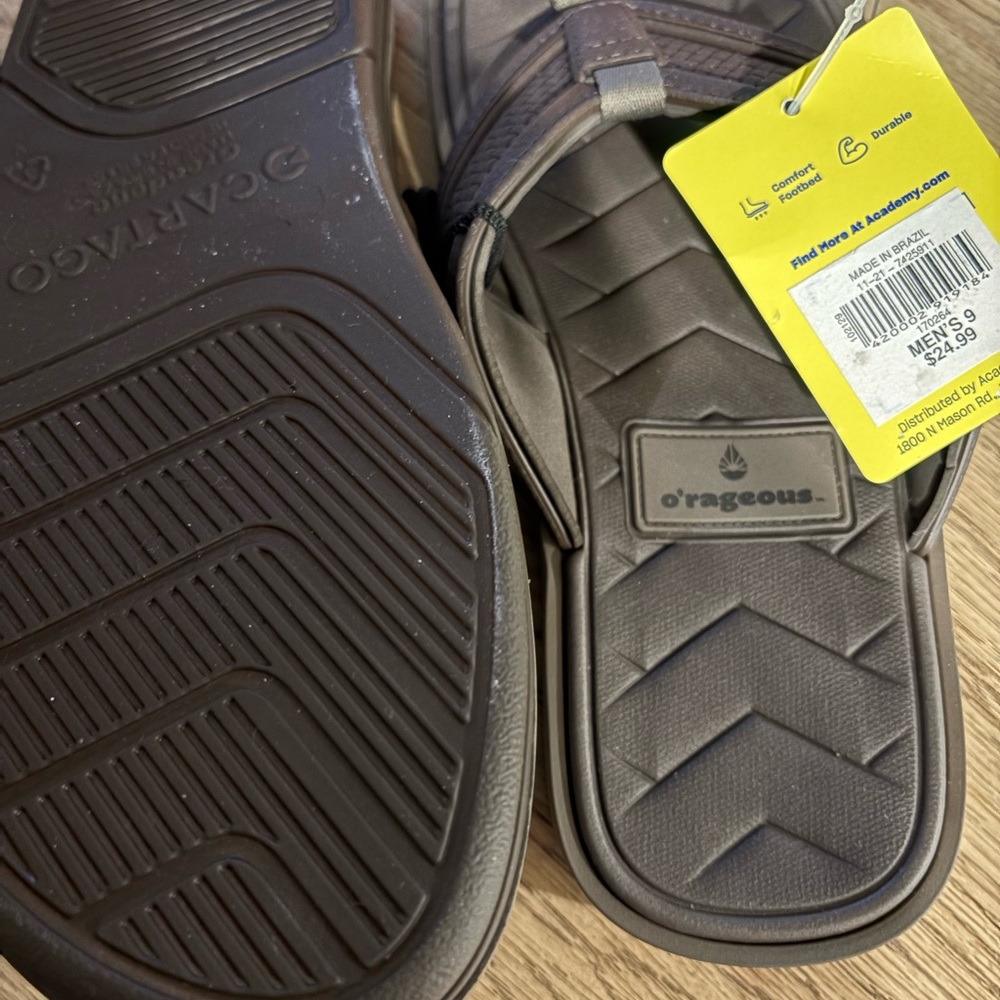 O'rageous Men's Black Sandals